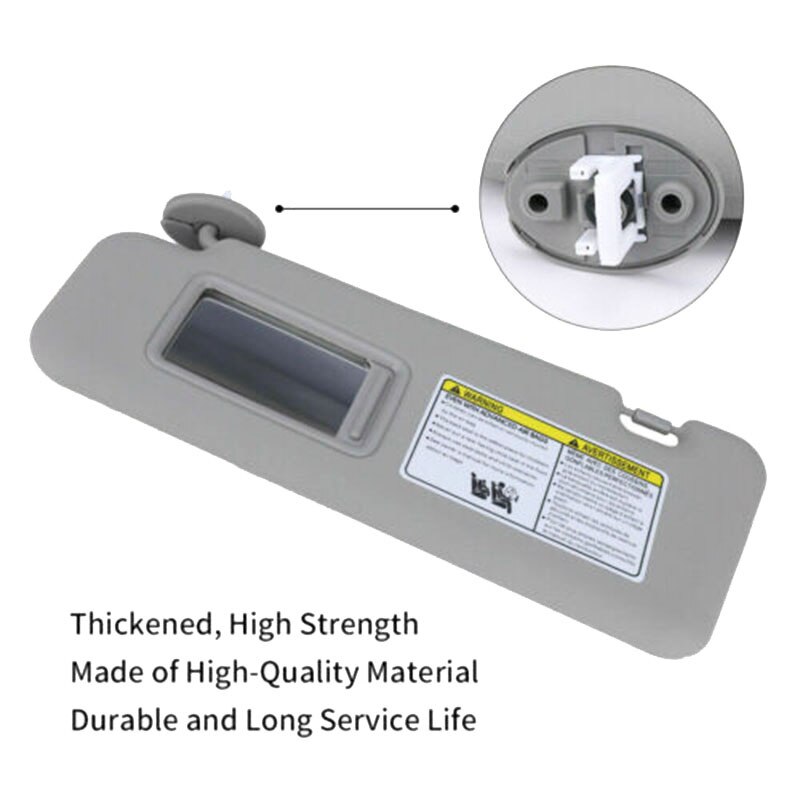 Pare-soleil gauche de conducteur de voiture avec la lumière de vanité pour Toyota Highlander 74320-48500-B0