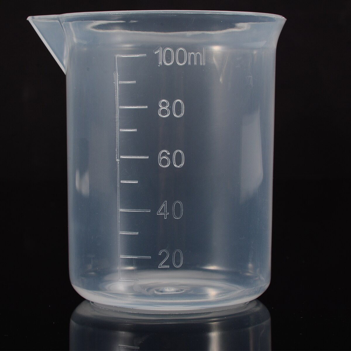 1pc 100ml kirkas muovinen mittakannu mittakuppi asteikolla pinnalla keittiön laboratorion mittaustyökalu