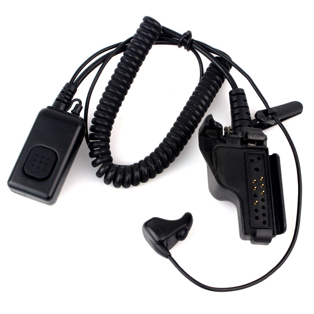 Oor Trillingen 2-in-1 Mic Oortelefoon Headset voor Motorola Radio GP900 HT1000 XTS5000 XTS2500
