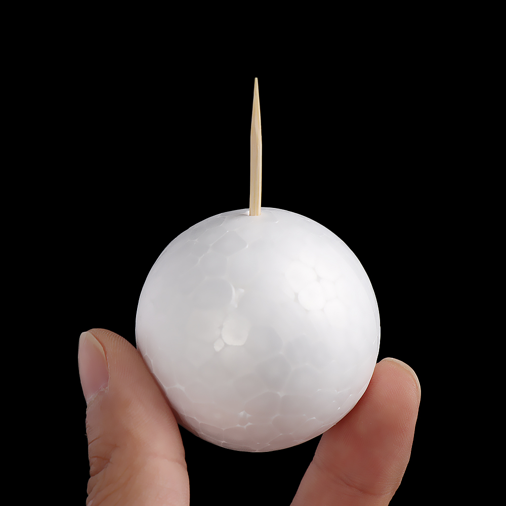 Bolas de poliestireno para manualidades, bolas de espuma blanca de 20-120mm para manualidades de navidad, de poliestireno para decoración de bodas, Fiestas y Navidad, 1 unidad