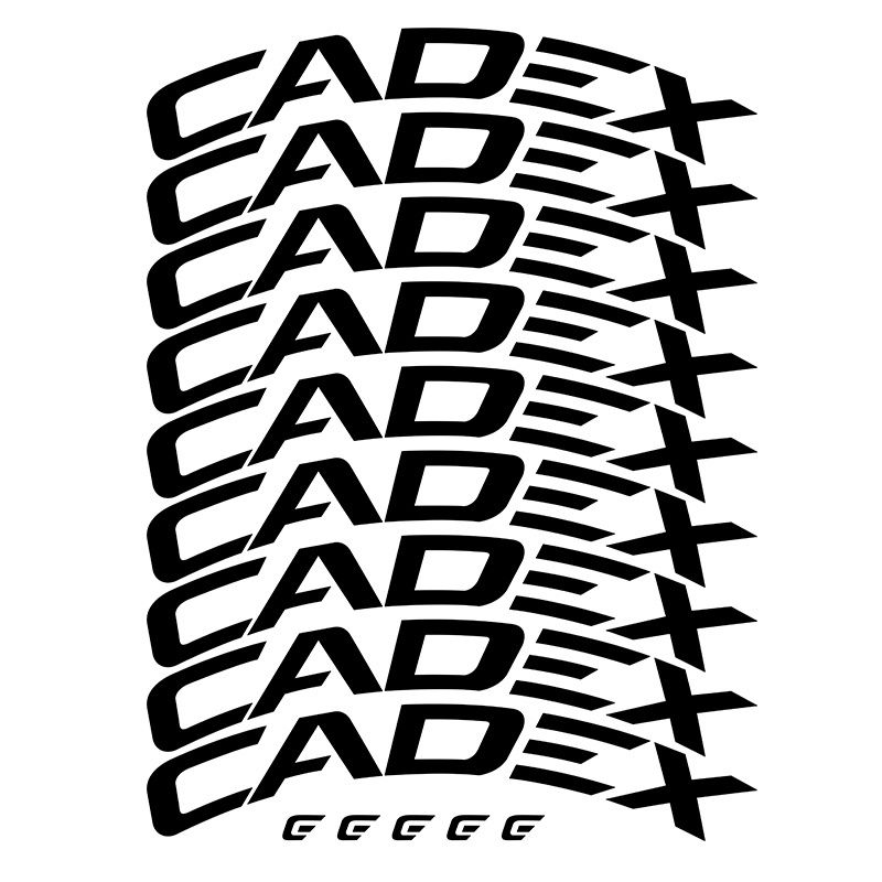 CADEX Ruote per bici da strada Adesivo Cerchione per bicicletta Decalcomanie Adesivo riflettente decorativo impermeabile Accessori per ciclismo 42C 42D 65C 65D: Rosso
