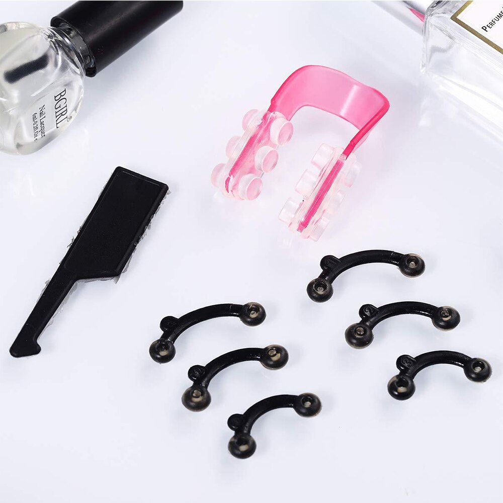 6 Stks/set Beauty Neus Omhoog Lifting Bridge Shaper Massage Tool Neus Curler Nariz Shaping Clip Clipper Corrector Vrouwen Meisje Stimulator