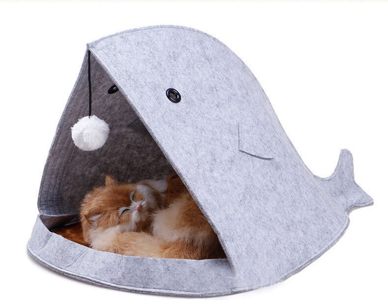 Lit de maison et doux pour chat et requin, panier doux pour chien, accessoires, produits pour animaux de compagnie: 4 / S