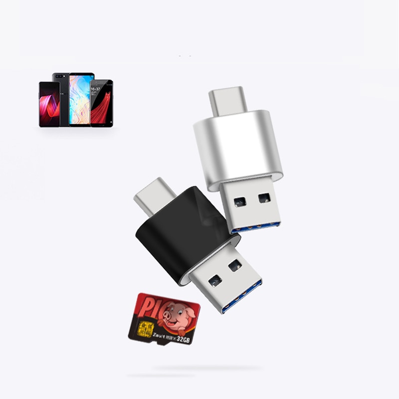 USB OTG Typ c Speicher Kartenleser Adapter Universal typ-c USB TF SD Kartenleser Für Telefon Computer laptop