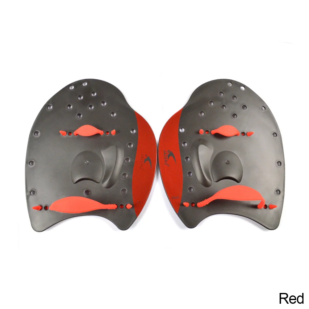 Professionele volwassen kinderen zwempeddels gordels correctie handvinnen flippers palmvinger zwemvliezen handschoenen peddel: S / Rood