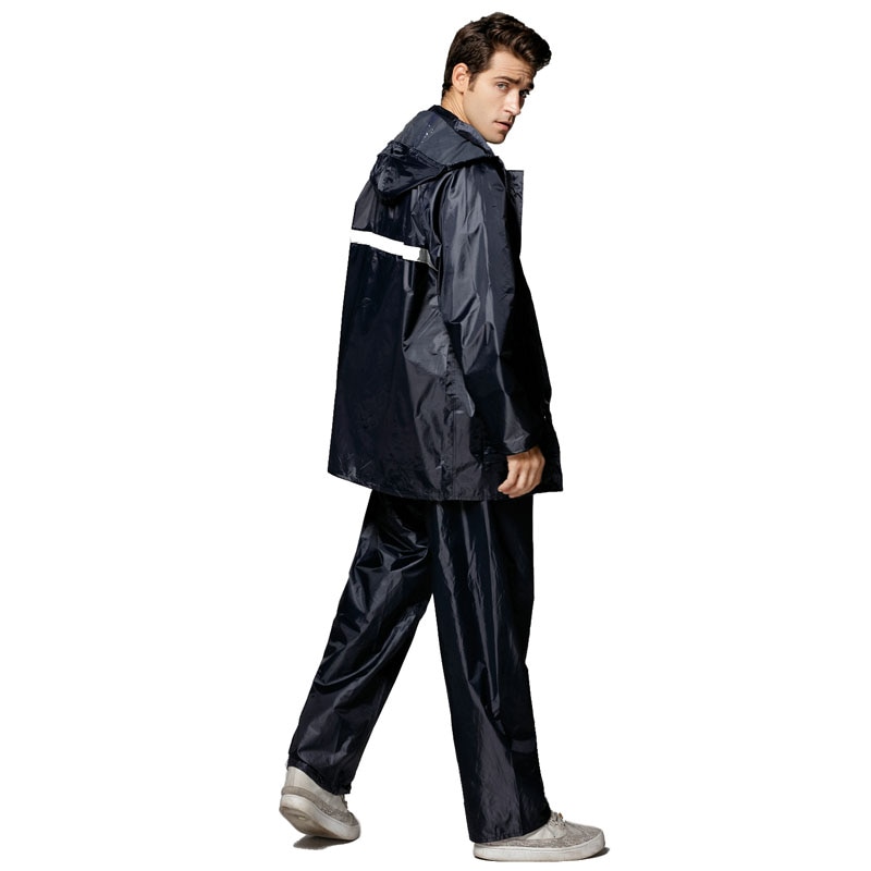 Dam män regndräkt plus size regnrock motorcykel regnkläder vattentät trenchcoat ogenomtränglig regnkläder overall regnponcho