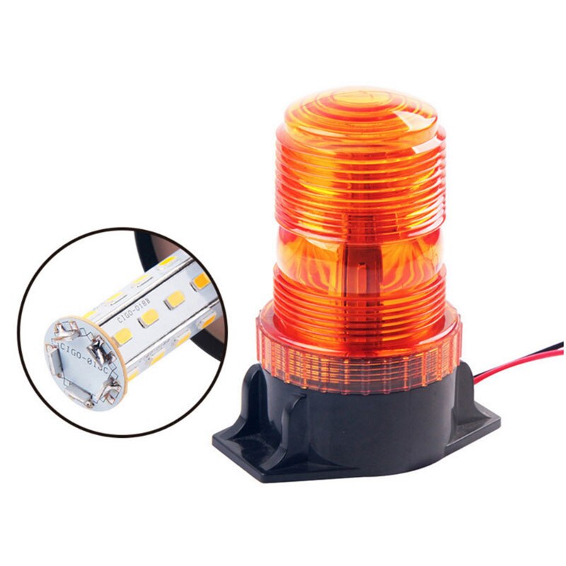 Waarschuwing Baken Licht Led Amber Emergency Signaal Licht Voor School Bus 12-30V Veiligheid Strobe Knipperende Lamp Indicator licht