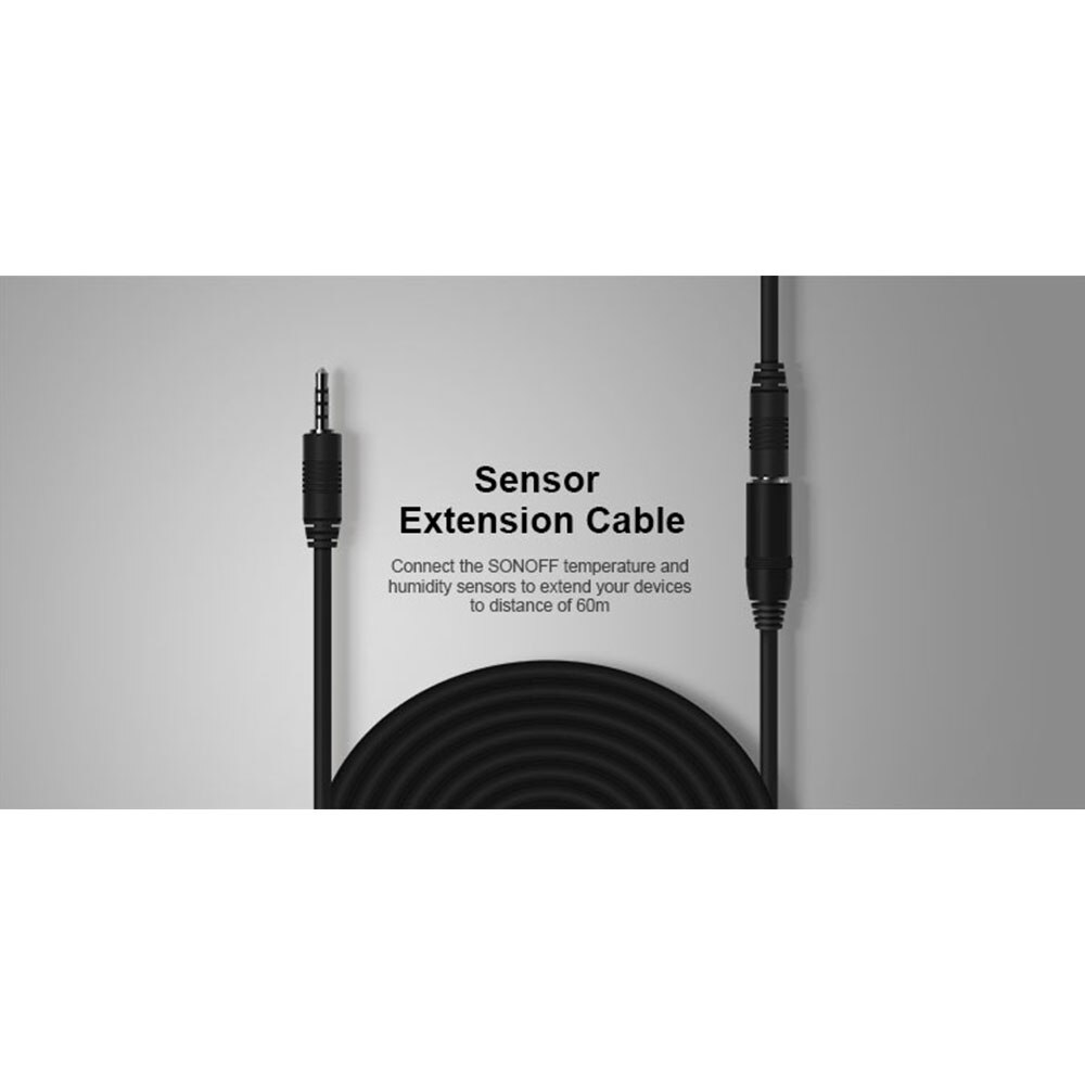 Sonoff AL560 TH10/TH16 Extension Cable High Accuracy Compatiable with Sonoff AM2301/Si7021/DS18B20 Temperature/Humidity Sensors