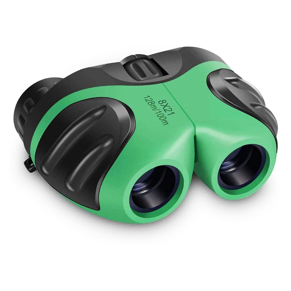 Apexel 8X21 Kids Verrekijker Professionele Hd Mini Spyglass Draagbare Duurzaam Binoculares Telescoop Voor Toerisme Jongens En Meisjes Speelgoed: Green