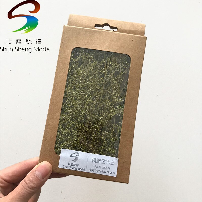 Products DIY Model Bush HO scale minitary Model grass scene landscape different colors For Model: yellow Green