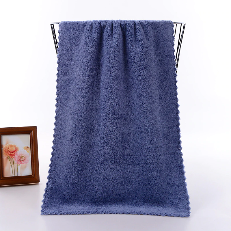 Face towel Microfiber Absorbent bathroom Home towels for kitchen thicker quick dry cloth for cleaning kitchen towel: Blue