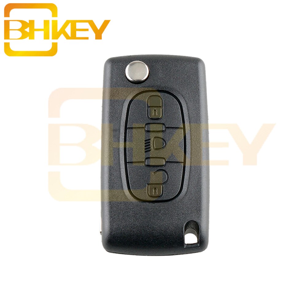 Bhkey 3b lampknop voor citroen  c2 c3 c4 c5 c6 c8 klap afstandsbediening autosleutel behuizing behuizing fob  va2 or hu83 blade  ce0523 or ce0536