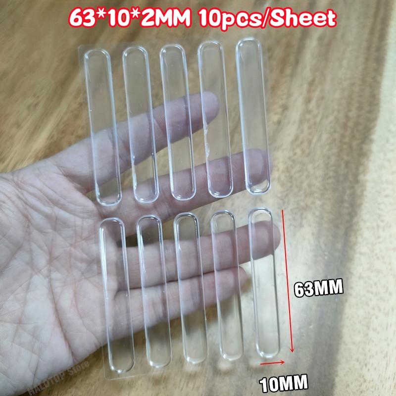 30/20/6 pçs protetor de parede de silicone macio transparente auto-adesivo maçaneta da porta pára-choques plugue protetor antiderrapante portas redondas parar silenciador: Rosa