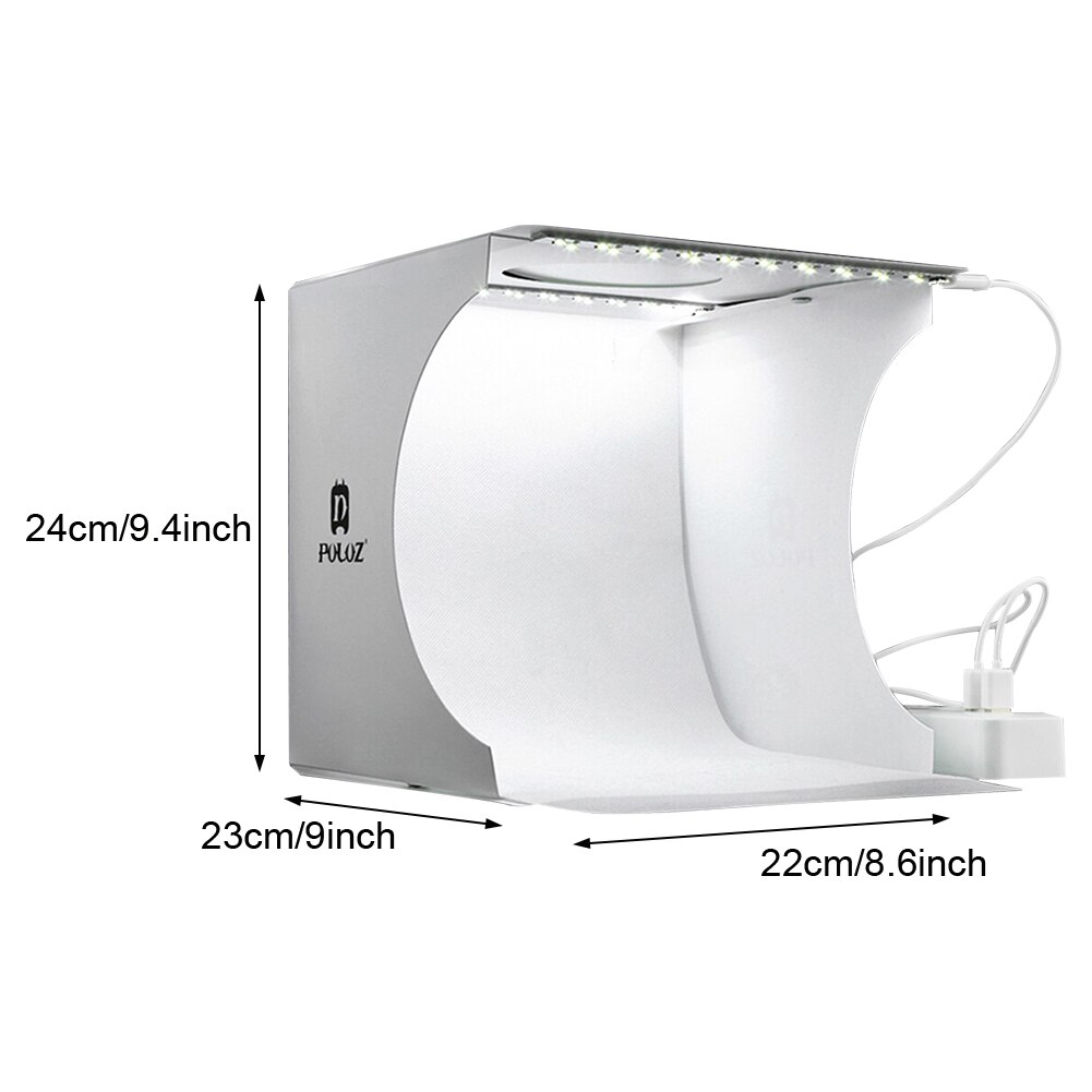 Mini Portable Practical Photo Studio Led Tabletop Shooting Light Box Jewelry Watch With Backdrops For Small Items