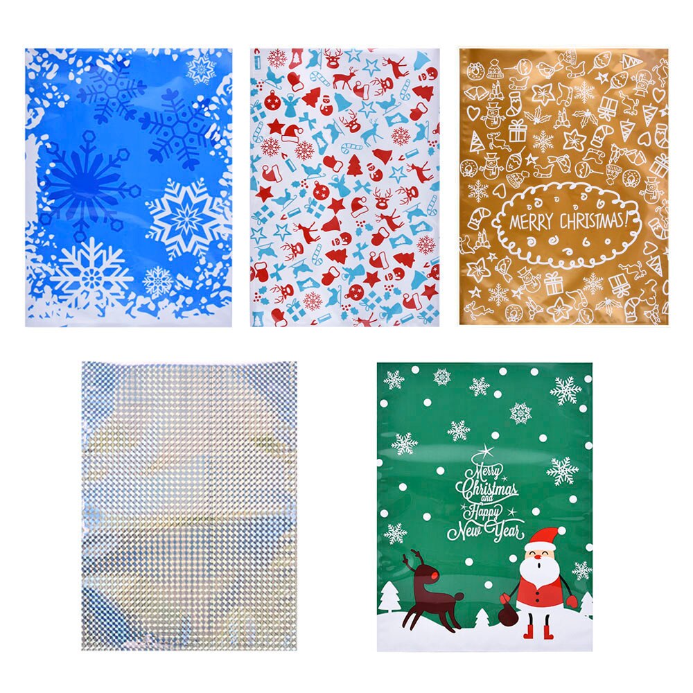 Christmas Sacks Drawstring Wrap Party Bag Storage Foil Bags Christmas Candy Bag