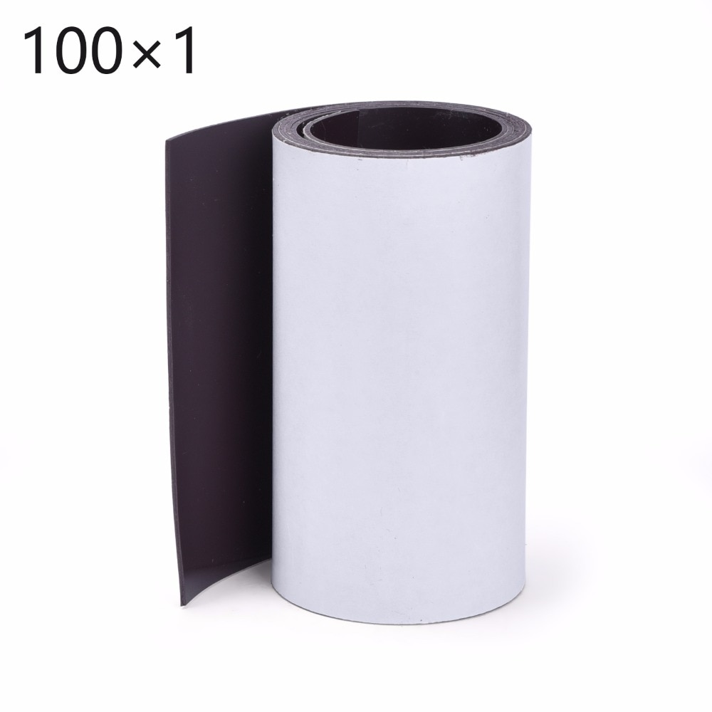 1 Meter zelfklevende Flexibele Magnetische Strip 1 M Rubber Magneet Tape breedte 100mm dikte 1mm