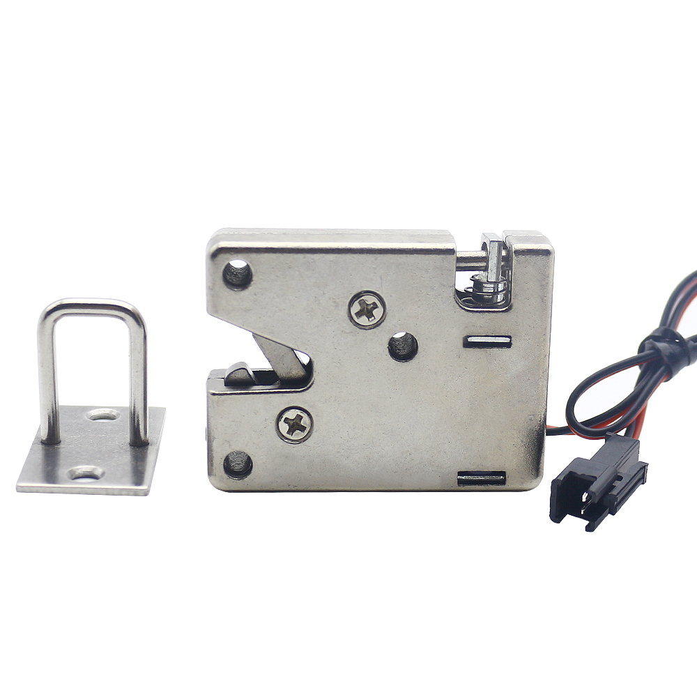 DC12V small cabinet door electromagnetic lock self-elastic electric control box lock mail self-lifting cabinet electric lock