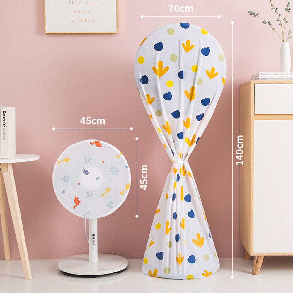 2pcs Fan Dust Cover Waterproof Accessories Fan Guard Home Storage Supplies Desktop Fan Cover Floor Round Fan Dust Cover