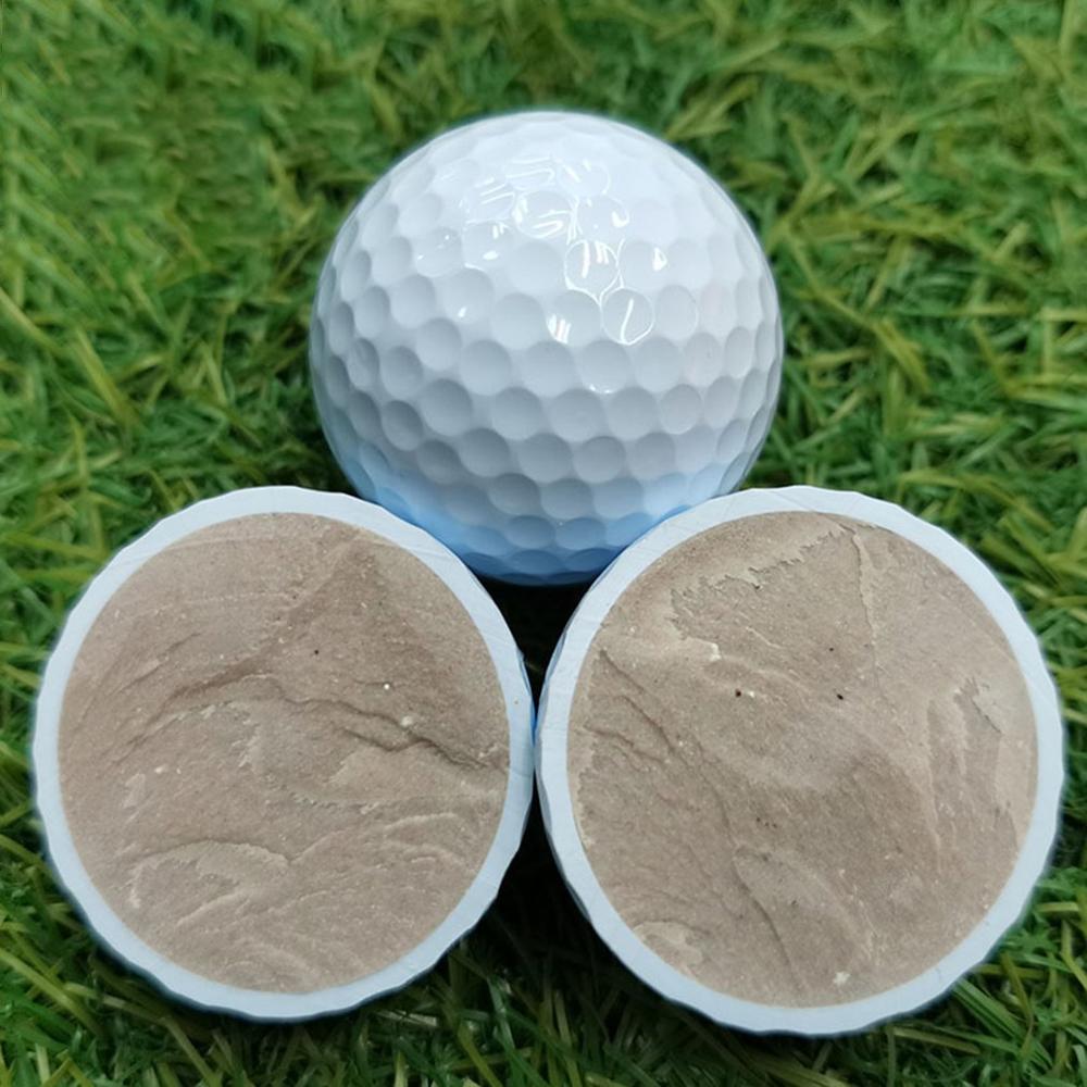 12pcs Golf Balls Outdoor Sports White Synthetic Rubber Golf Ball Indoor Outdoor Practice Training Aids