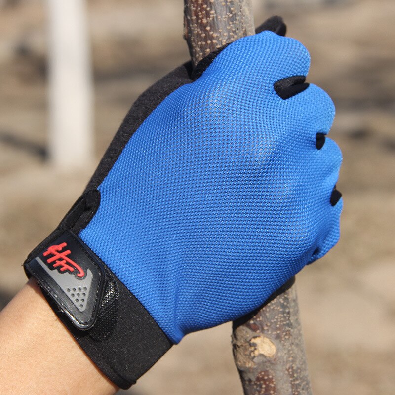Gym Gloves Heavyweight Sports Exercise Weight Lifting Gloves Body Building Training Sport Fitness Gloves for Fiting Cycling: Blue / L