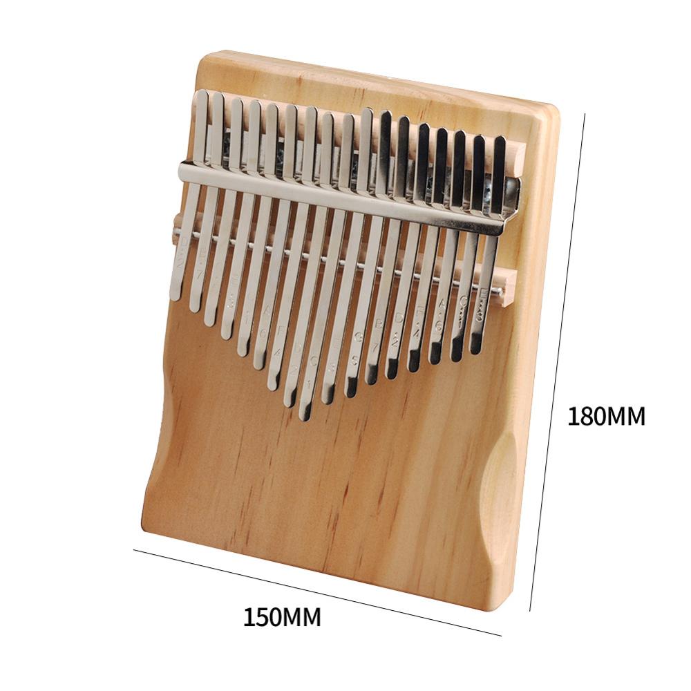 21 nøgler kalimba mahogni træ tommelfinger klaver mbira afrikansk sanza mbira med tuning værktøj noder musikinstrument dråber: 17 taster