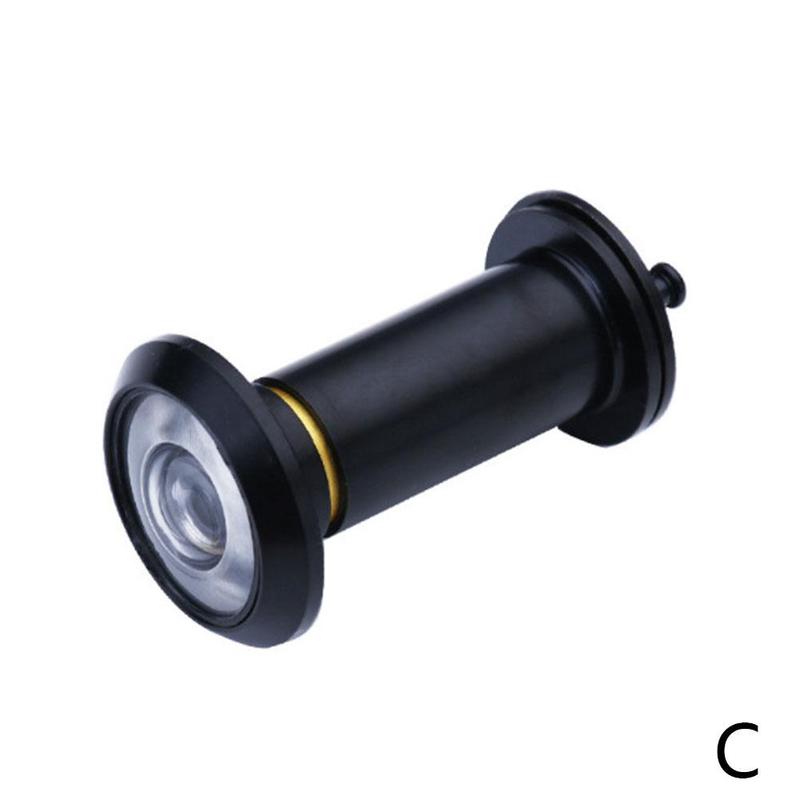 Door Eye Hole 200 Degree Wide Angle Door Viewer Hidden Peephole Adjustable Glass Lens Security Door Viewers: C