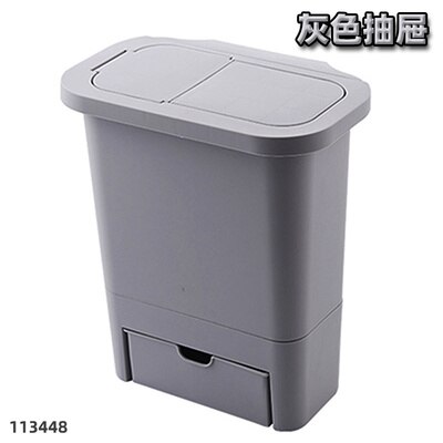 Armoire de cuisine porte suspendue poubelle poubelle poubelle conteneur ménage outils de nettoyage poubelles SP714: B2 DRAWER