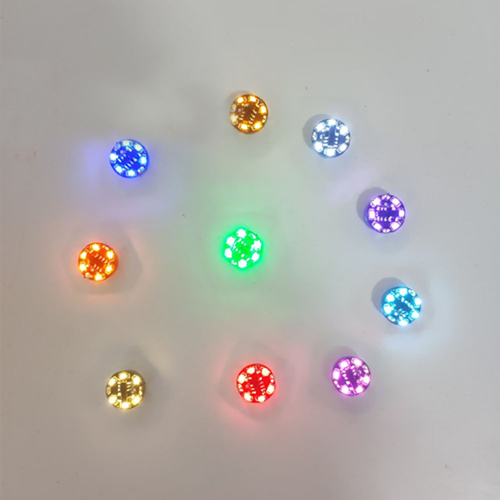 8Mode Wireless LED Magnetic Control Lamp Magnet Induction Flashing Flow Lights + CR927 Button Battery W Magnet DIY Toys Model