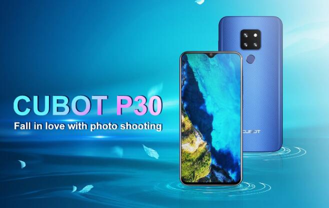 Originale p30 obiettivo di macchina fotografica posteriore posteriore di vetro della copertura per Cubot P30 MT6763 Octa Core Android 9.0 6.3 &#39;&#39;FHD Pollici smartphone