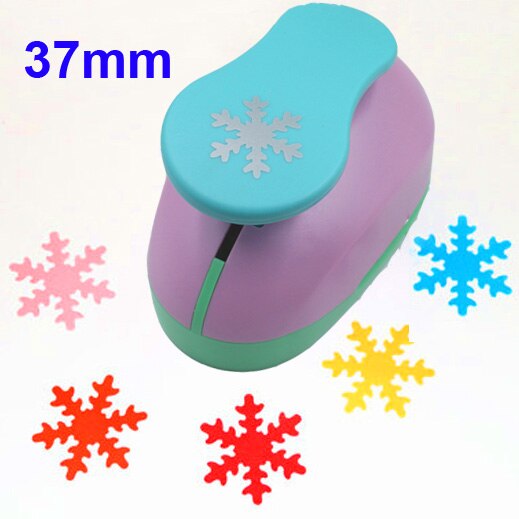 4.9cm 3.7cm 2.5cm Snowflake craft punch set children manual DIY hole punches cortador de papel de scrapbook Snow punch 2" 1.5" 1: 1pc 37mm snowflake