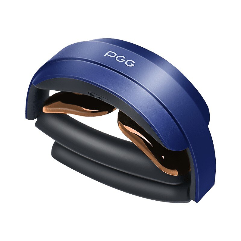 XIAOMI Pgg Folding Portable Neck Massager 5 Modes Massage Pulse Infrared Heating Relaxation Muscles Pain Relief Tool Health Care: Blue