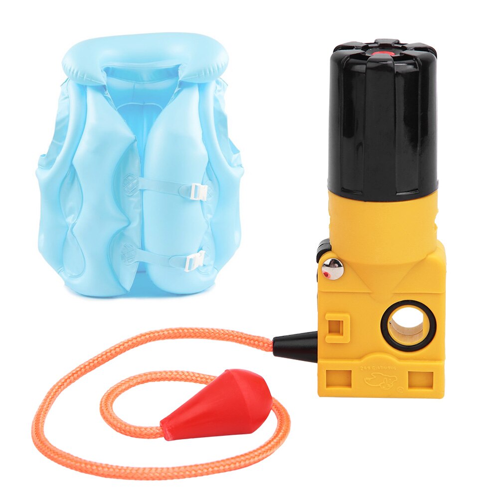 Portable Automatic Inflator Device with Hydrosolvent Accessories for Inflatable Life Jackets Swimming Fishing Rafting