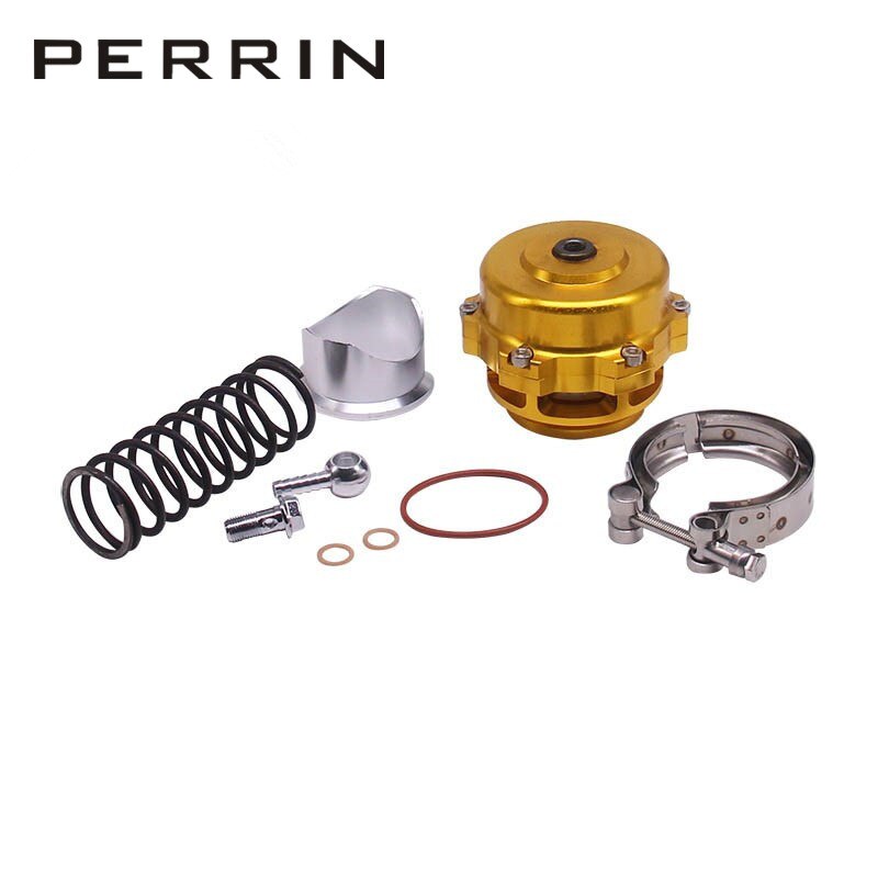 50mm TIAL Blow Off Valve Universal Adjustable turbo Blow Off with Flange: gold without logo
