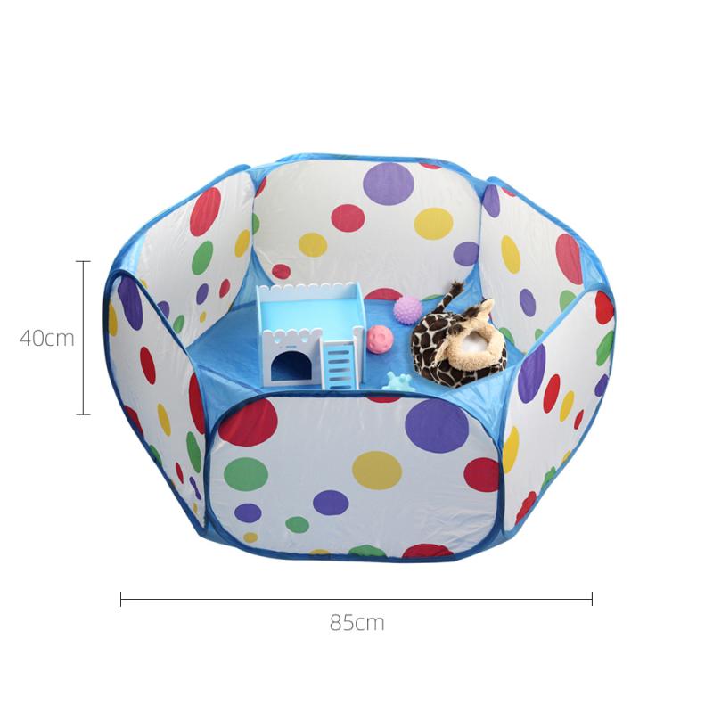 Portable Foldable Pet Fence Breathable Small Pet Indoor Outdoor Safe Guard Hamster Fence Rabbit Large Space Activity Enclosure