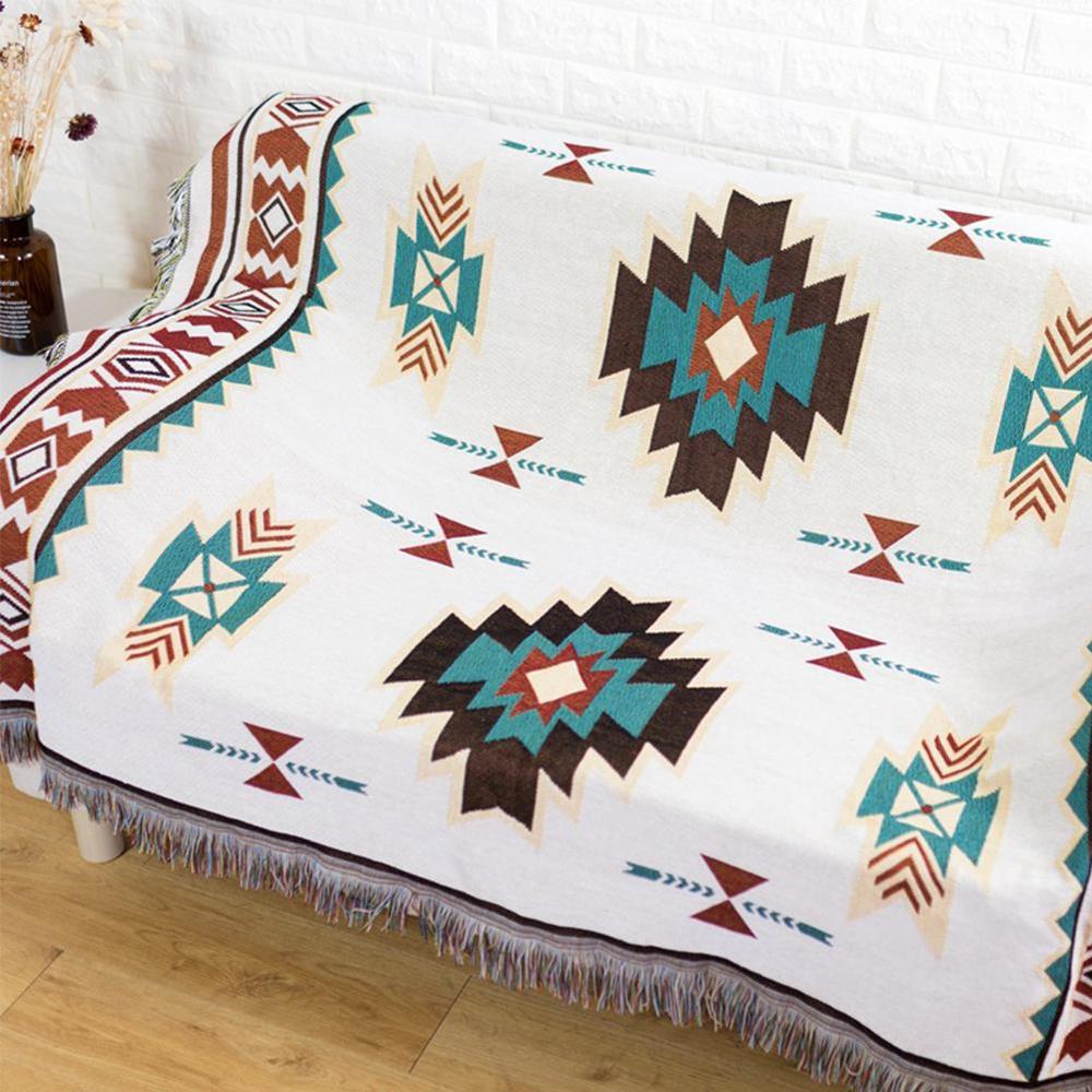 Geometri kaste tæppe sofa cobertor hængende gobelin til sovesofa fly rejse strand picnicmåtte fest dekoration duge