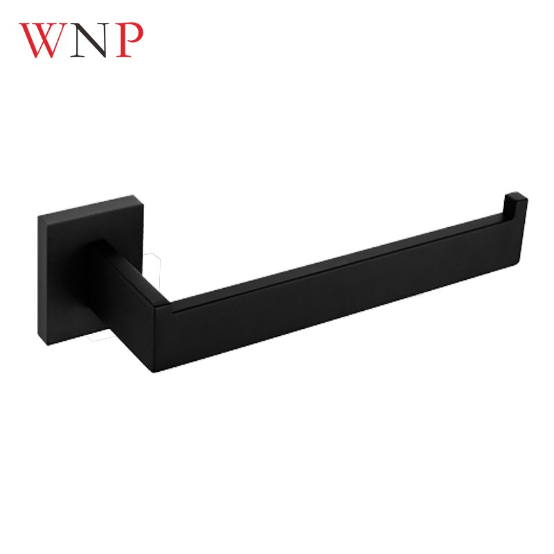 Zwart Rvs Toiletrolhouder Handdoekenrek, Tissue Houder, Handdoek Houder, Toiletpapier Accessoires, badkamer Accessoires: 2000Towel rack