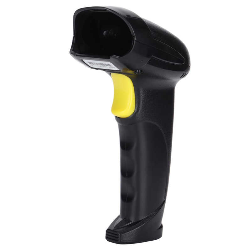 QR Code Scanner Handheld Barcode Scanner Ergonomic with Connection Cable for Supermarkets for Hospitals for Ticket Gates