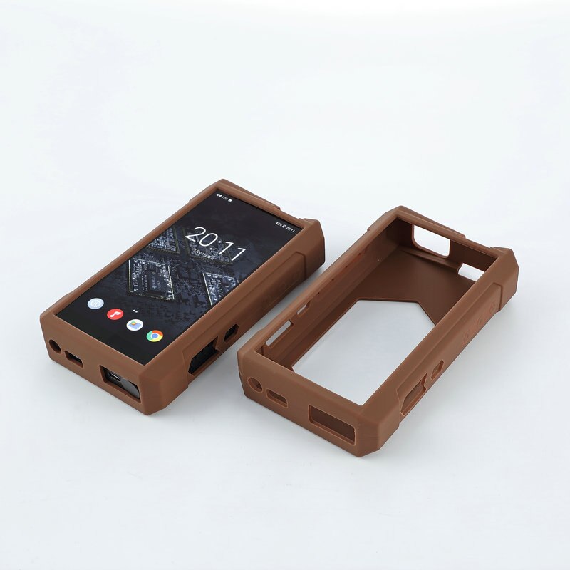 Soft Cover Silicone Case for FiiO M17: Chocolate