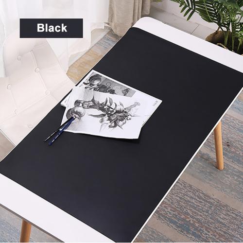 Anti-slip Waterproof Solid Color Large Size PC Laptop Computer Mouse Pad Home Office Table Book Mat Keyboards Mouse Pads: Black