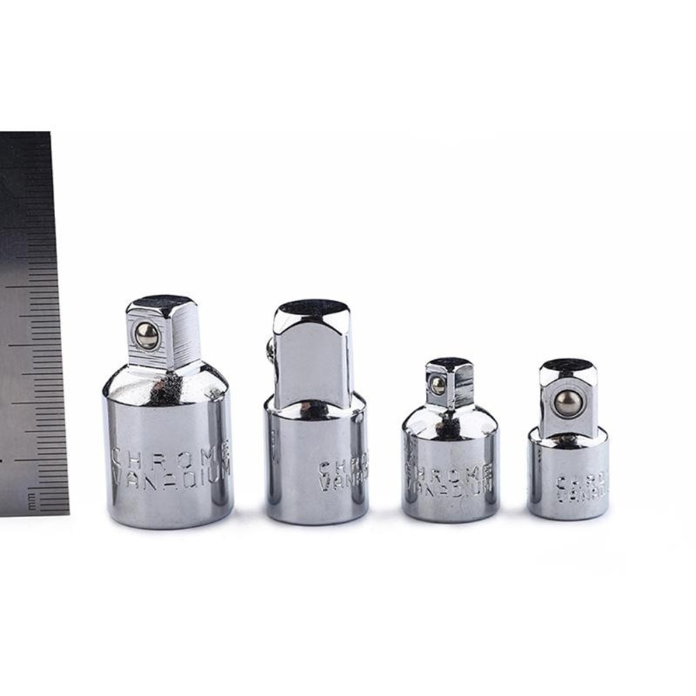 1/4pcs 1/4 3/8 1/2 Drive Socket Adapter Converter Reducer Air Impact Craftsman Socket Wrench Adapter Hand Tools Set Repair Tools