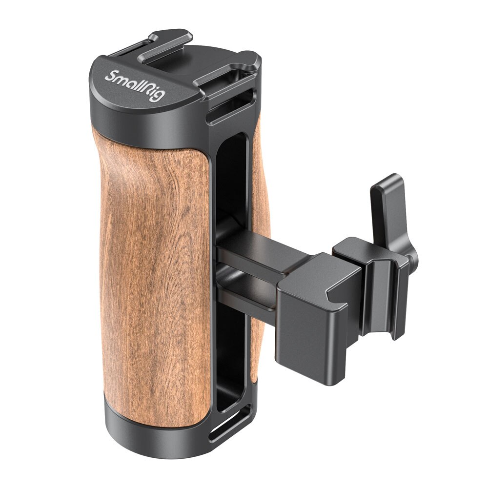 SmallRig DSLR Camera Qucik Release Hand Grip Wooden NATO Side Handle for Video Film Shooting for Sony Camera for Canon 2915