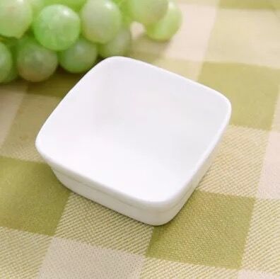1pc keramikk saus retter assortert krydder sukker salat tomatpuré kjøkken klips bolle dip lite håndtak krydder fat: Torget