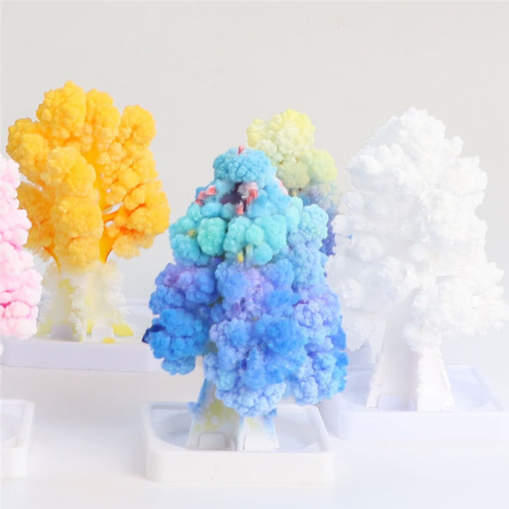 Visual Magic Artificial Sakura Trees Decorative Growing DIY Paper Tree Novelty Baby Toy Flower Exploring Science#45