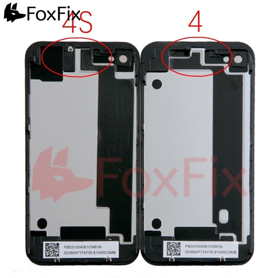 Back Housing For iPhone 4 4S Back Battery Cover Rear Glass Panel Door Plate Case For Apple iPhone 4S Housing 4G Body Replacement