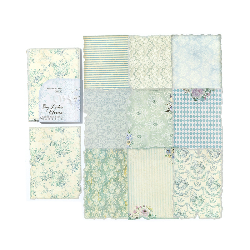 30 stks/pak Vintage Journal Scrapbooking Supplies Materiaal Etiketten papier voor Journal notebook Planner handgemaakte Craft Supplies: Light Grey