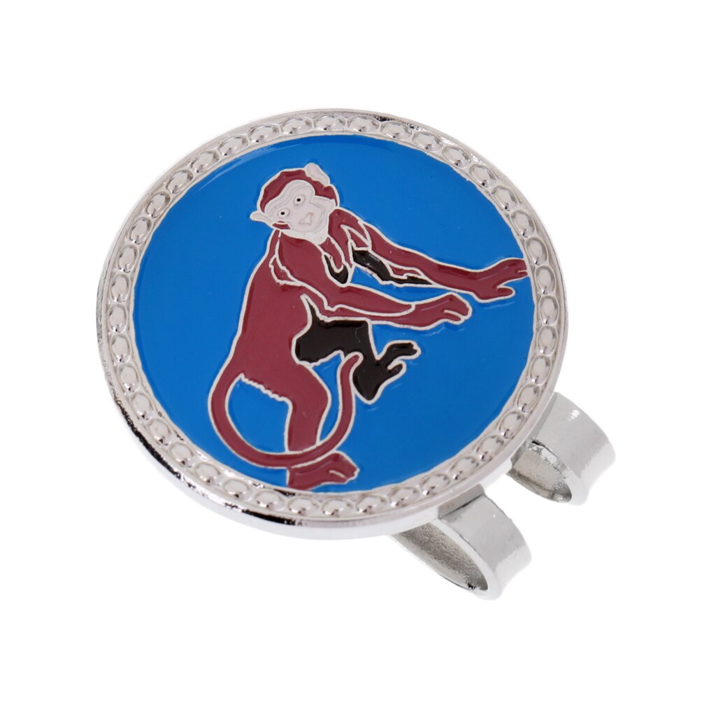 Chinesische Sternzeichen aufbringen Legierung Golf Ball Marker mit Magnet Hütte Clip-SchöNe für Golfspieler - 12 aufbringen