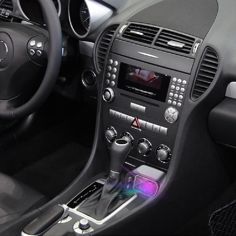 Cargador de coche retráctil 4 en 1: cargador USB C para coche de 120W, adaptador de carga rápida y puerto de carga dual, cargador de teléfono para coche