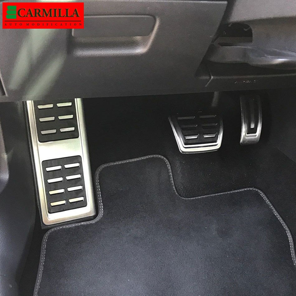 Auto Pedale für Volkswagen VW Tiguan Allspace LHD Edelstahl Gas Bremse Rest Pedal Schutz abdeckung