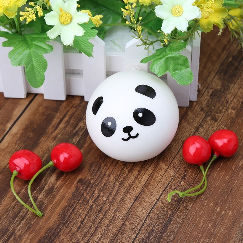 Squishy Panda Bun Stress Reliever Ball Slow Rising Decompression Toys Kids Toy L41D