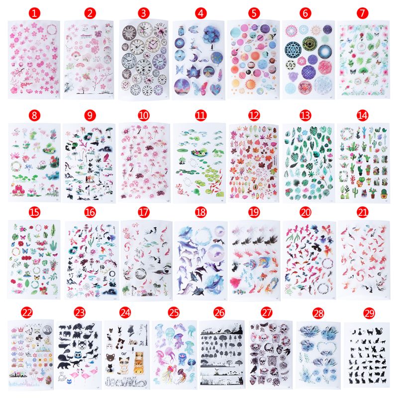 UV Resin Epoxy Resin Crafts Materials Filler Sticker Floral Colorful Translucent Crystal Animal Landscape DIY Jewelry Making Too